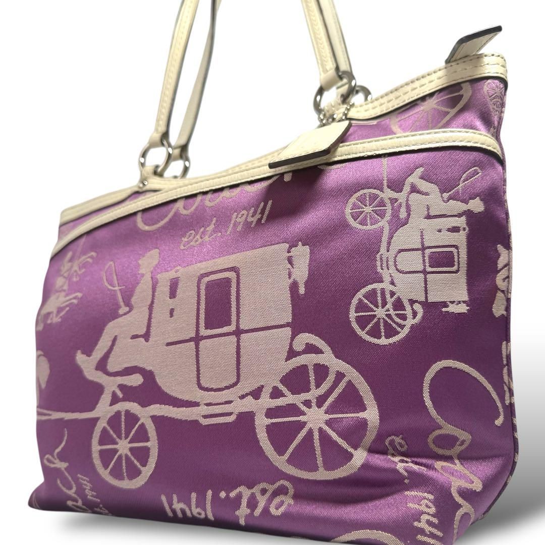 美品】COACH コーチ ホースアンドキャリッジ トートバッグ 