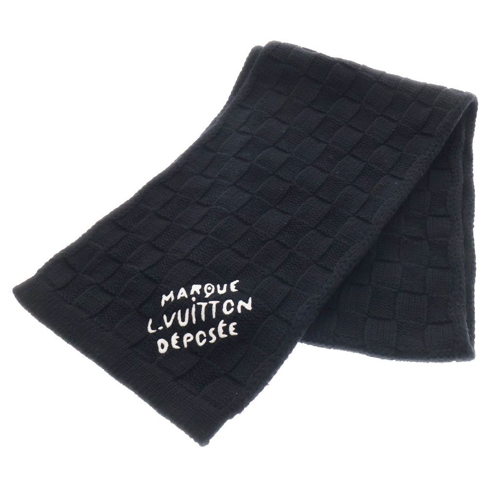 LOUIS VUITTON (ルイヴィトン) Demier Logo Heritage Snag Muffler