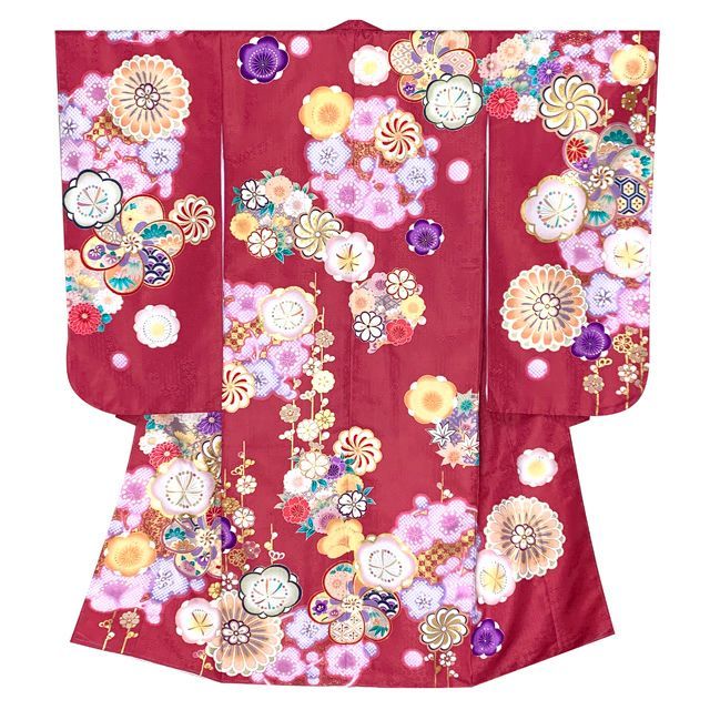 四つ身セット　ねじり梅　ピンク 四つ身セット ねじり梅 ピンク 四つ身セット ねじり梅 ピンク