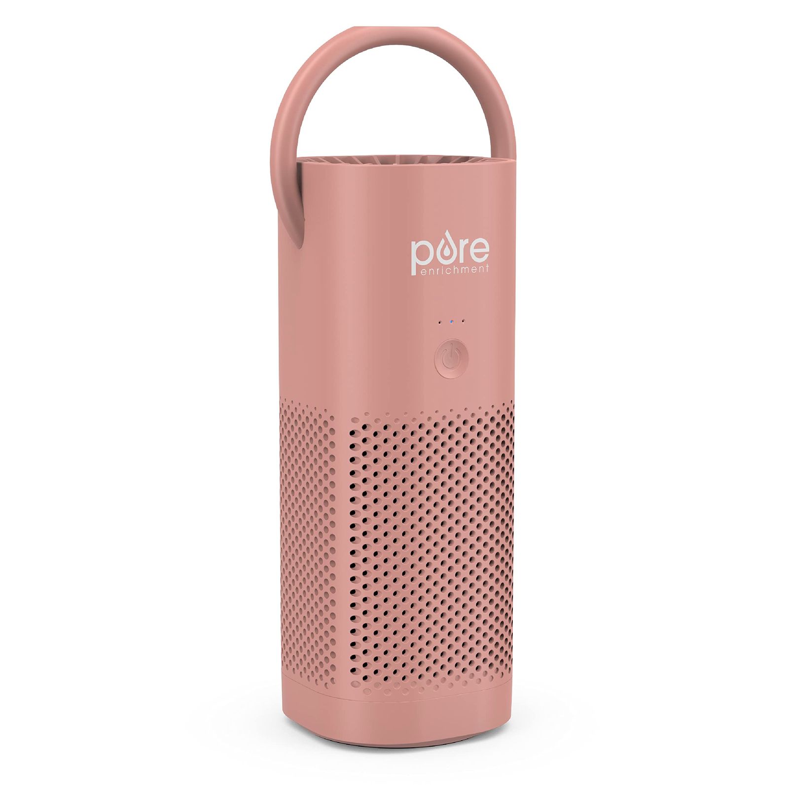 Pure Enrichment ピュアエンリッチメント PureZone ミニ ポータブル 空気清浄機 - True HEPAフィルターで空気清浄 アレルギー緩和|煙などの除去をサポート - 旅行|自宅|オフィスでの使用に最適 ブラッシュ