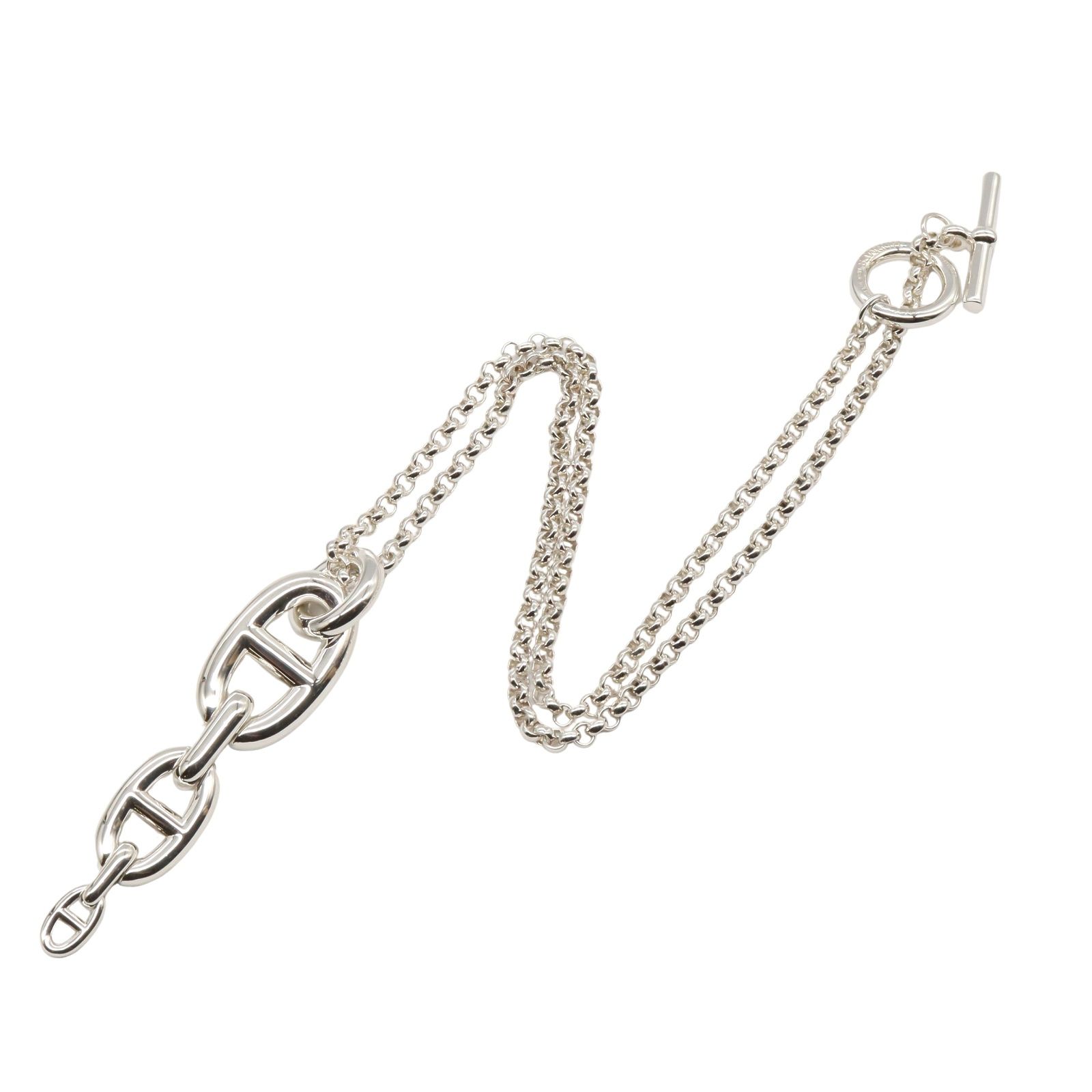 【HERMES】シュヴァルパンクのボロタイネックレス 日本発送【HERMES】ループタイネックレス《シュヴァル・パンク