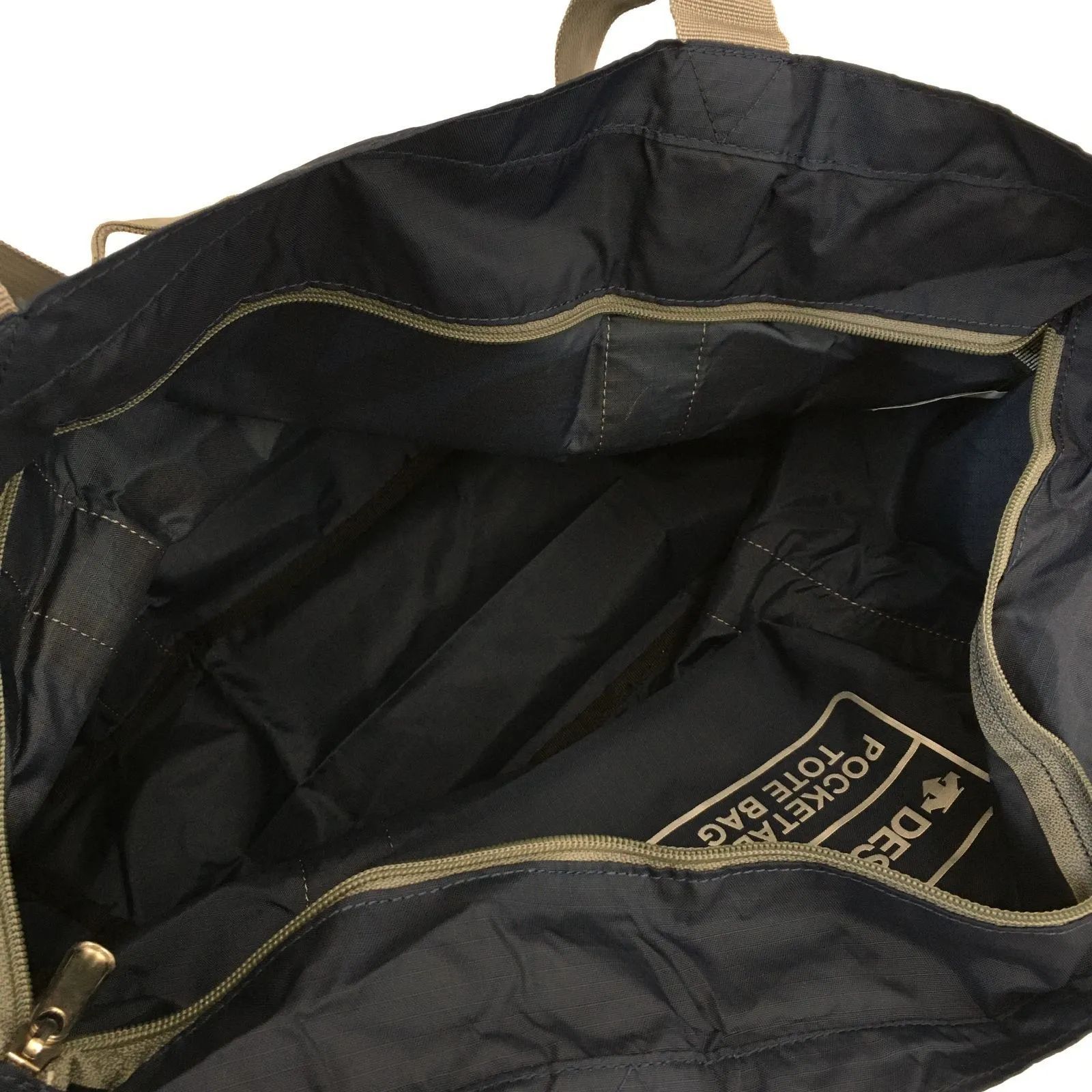 DESCENTE デサント ポケッタブルトートバッグ 18L ネイビー - メルカリ
