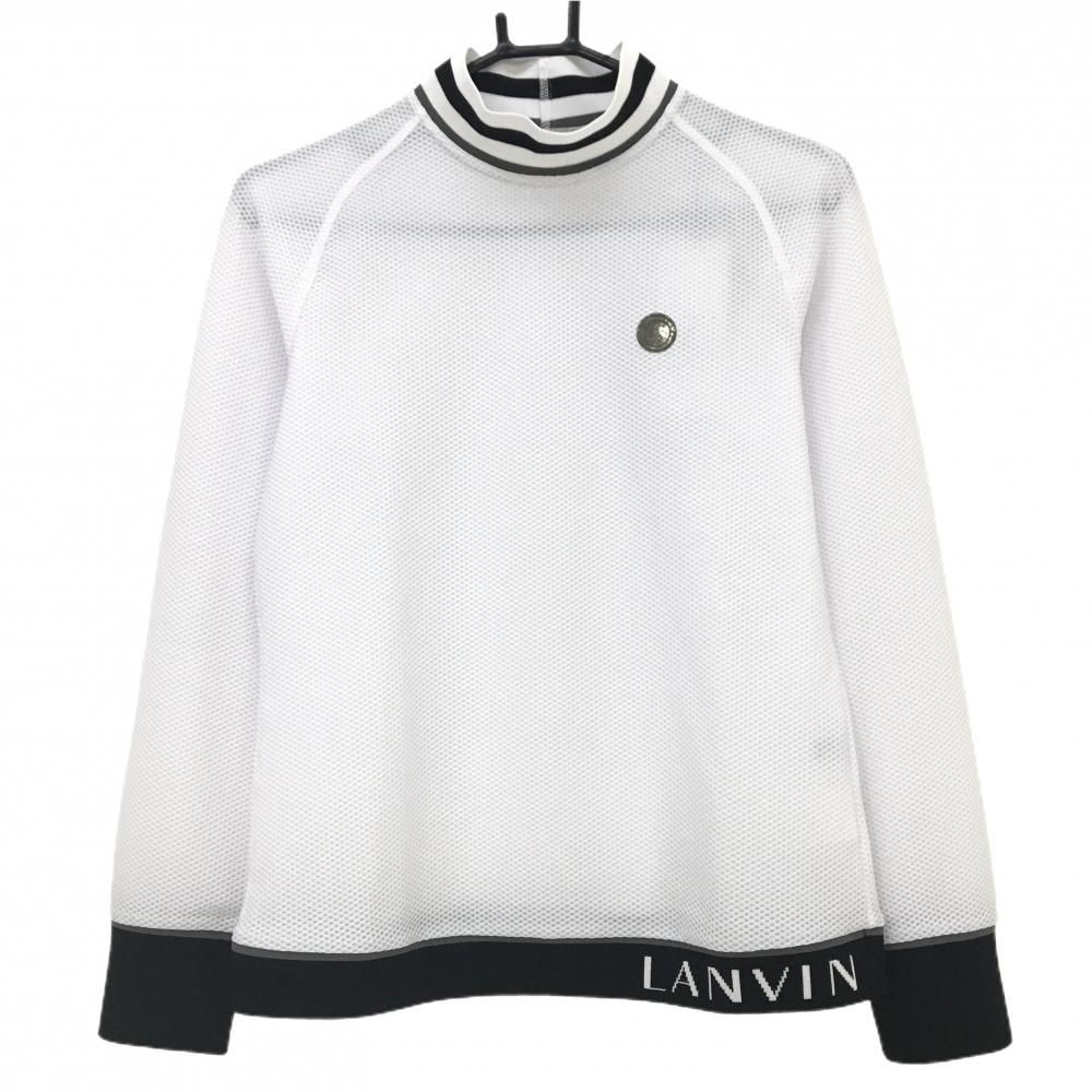 LANVIN SPORTメッシュ長袖シャツ ホワイト