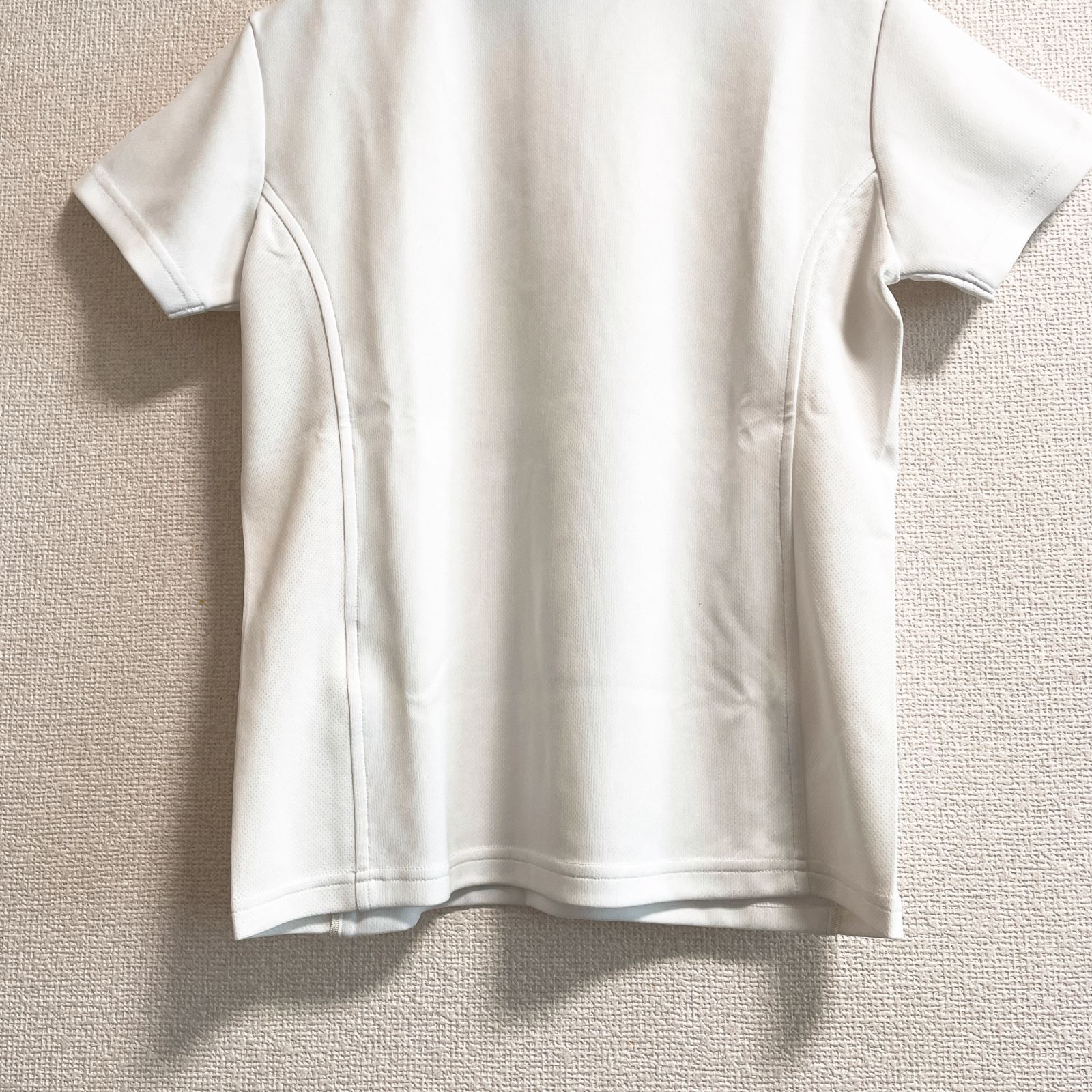 Courreges クレージュ ハーフジップ ウェア トップス ロゴ 刺繍 白 