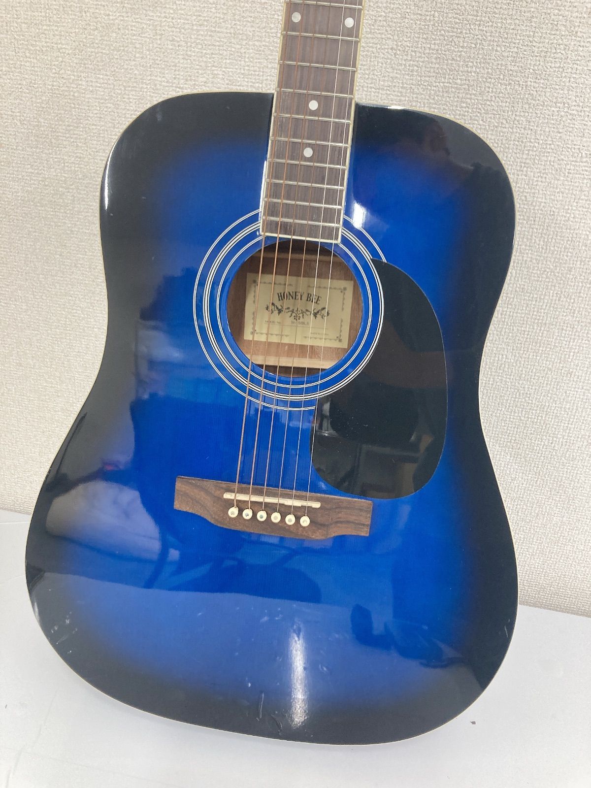 【人気のアイテム】 HONEY BEE W-15 BLS アコースティックギター korg チューナー付き 楽器 3