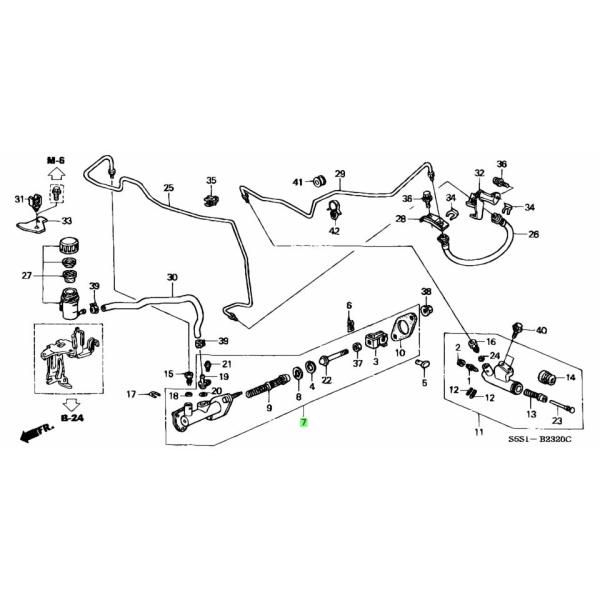 ホンダ純正 FD1 FD2 シビック 4D GE6 GE8 フィット ZF1 CR-Z クラッチスレーブシリンダー クラッチレリーズ Civic Fit CRZ
