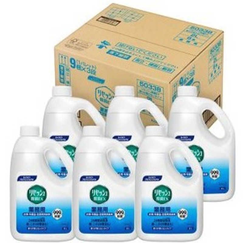 送料無料 ♥ 未開梱 花王 リセッシュ除菌EX 香りが残らないタイプ 業務用 2L×6個 ケース販売