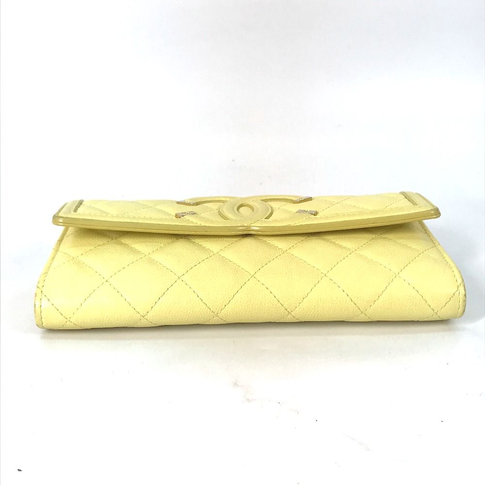 CHANEL シャネル 長財布 フィリグリー CC ココマーク キャビア