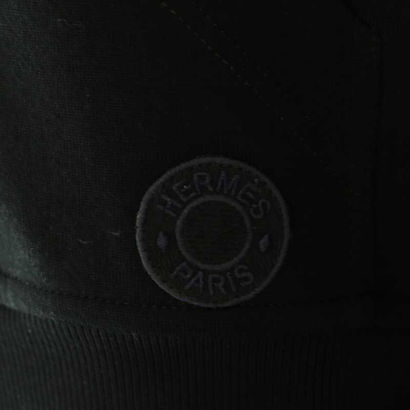 エルメス PARIS セリエボタン ジップアップハイネックジャケット 36 黒