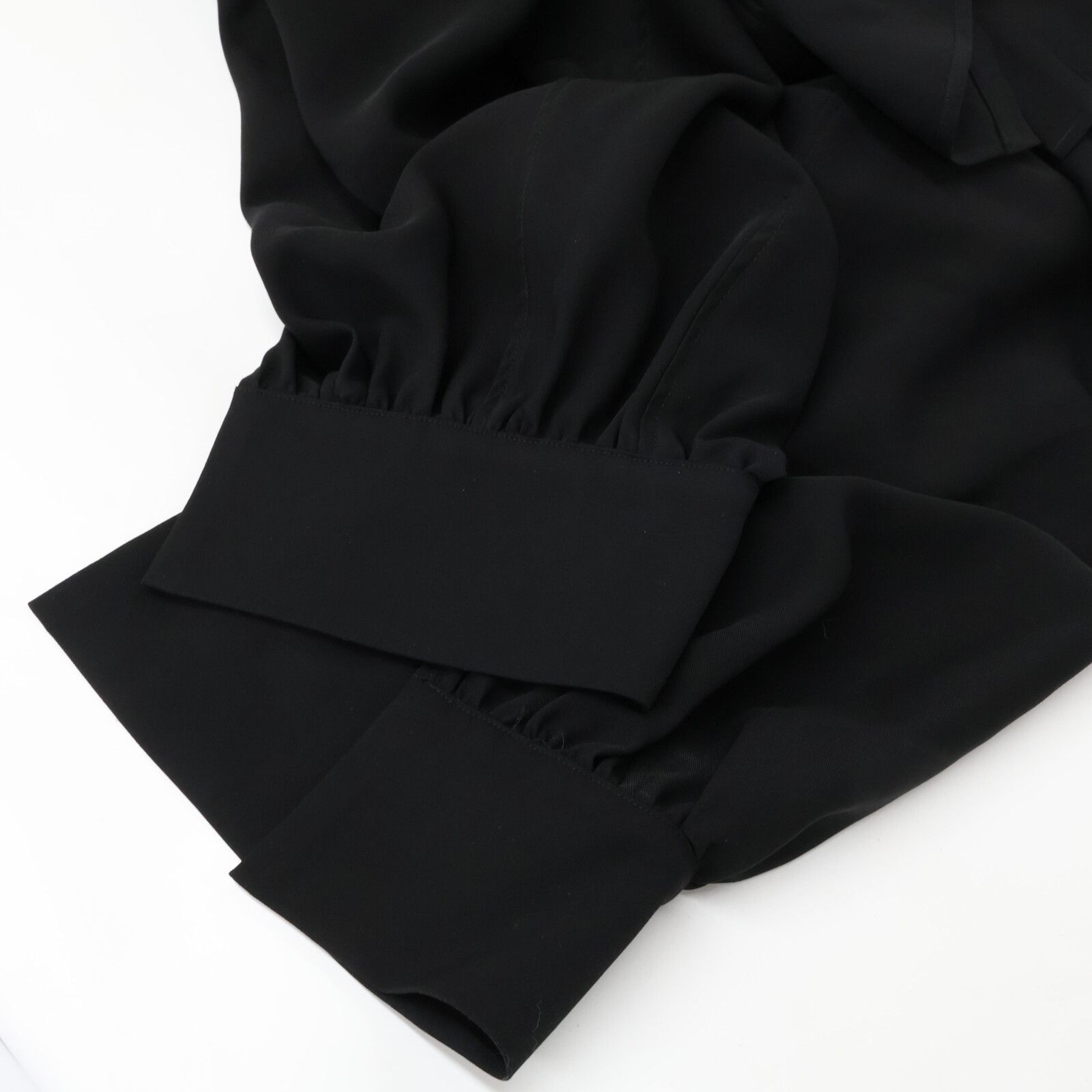 ENFOLD エンフォルド ブラック Comfortable Twill スタンド フレア  