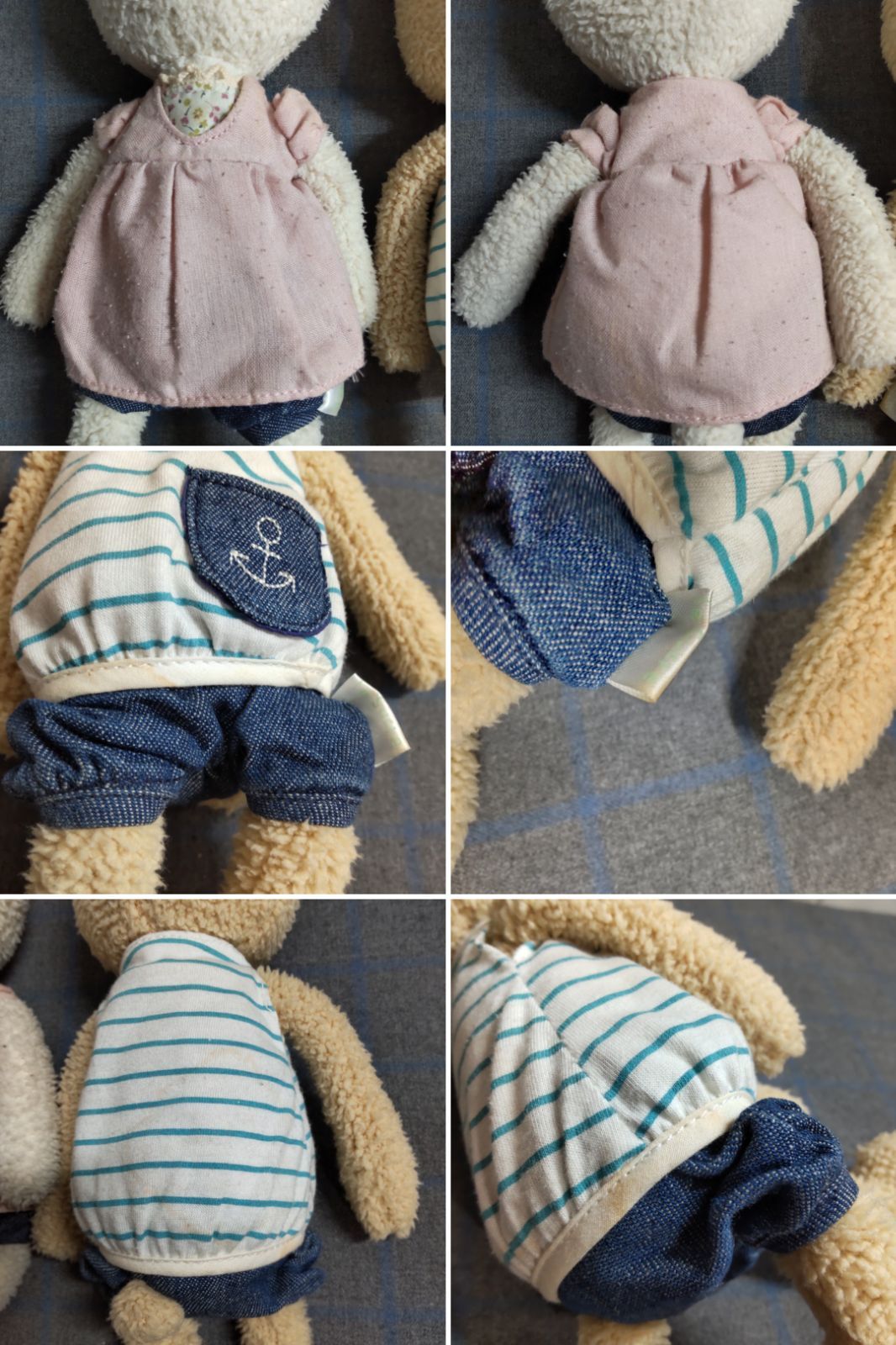 7点セット leSucre ルシュクル うさぎ ぬいぐるみ L698 - メルカリ