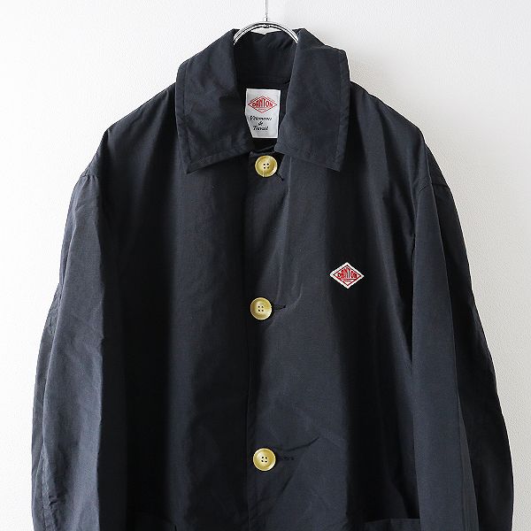 美品＊DANTON ダントン NTF ナイロンタフタ フードコートコート 34 美品＊DANTON ダントン NTF ナイロンタフタ フードコートコート