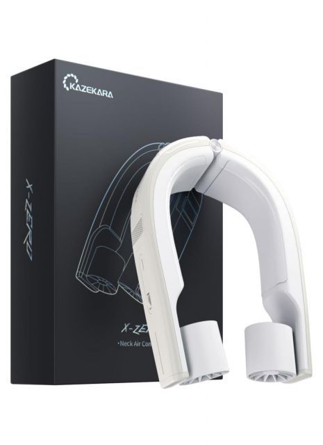 2025全機能最強モデル Kazekara X-Zero ネッククーラー 冷却プレート ネックファン 全周ペルチェ6000mAh 大容量 PD急速充電対応 首掛け扇風機 熱中症対策 暑さ対策グッズ 携帯扇風機 冬夏兼用 プレゼント バニラホワイト