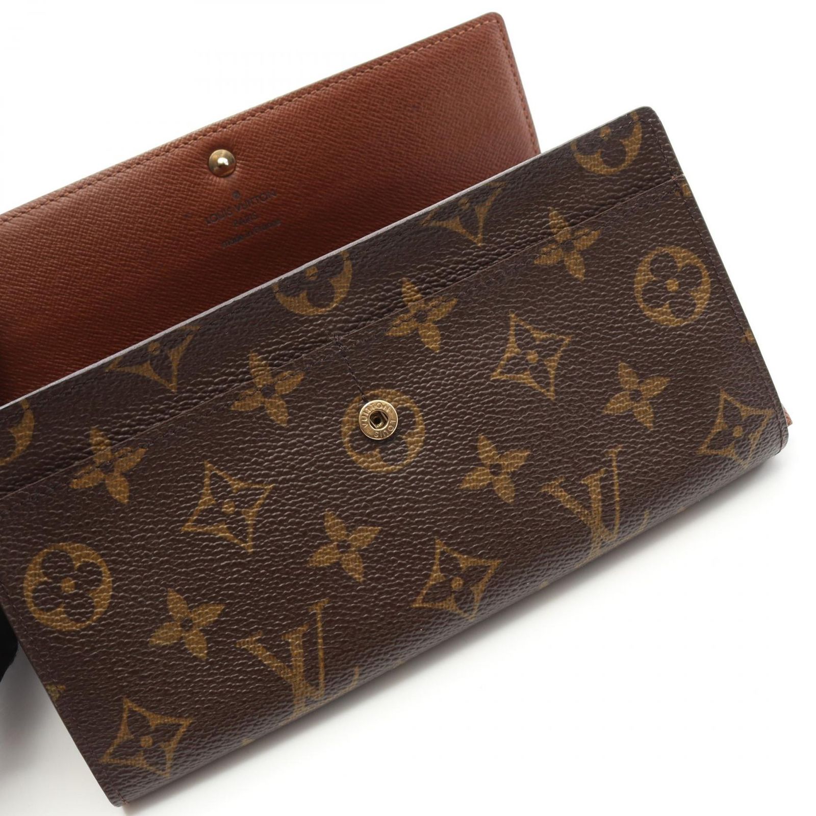 LOUIS VUITTON ルイヴィトン ポルトモネクレディ モノグラム 財布 ルイ