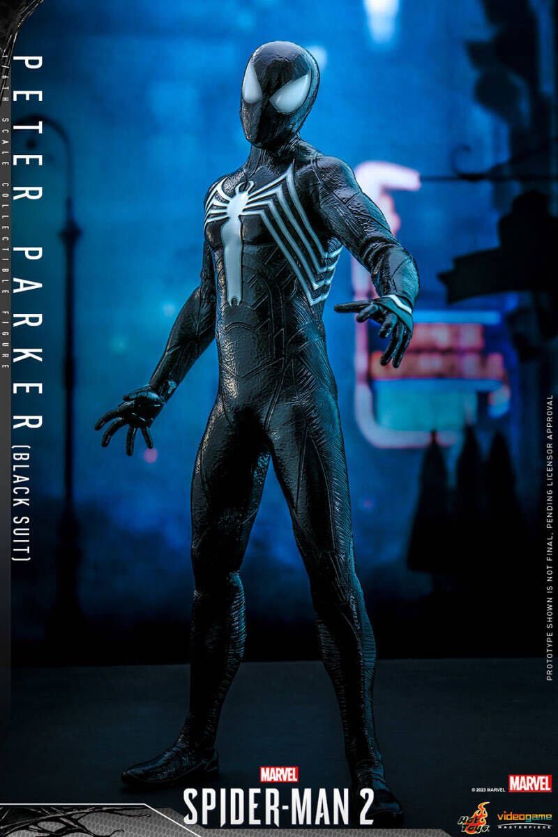 ホットトイズ 1/6 ピーター・パーカー スパイダーマン ブラックスーツ