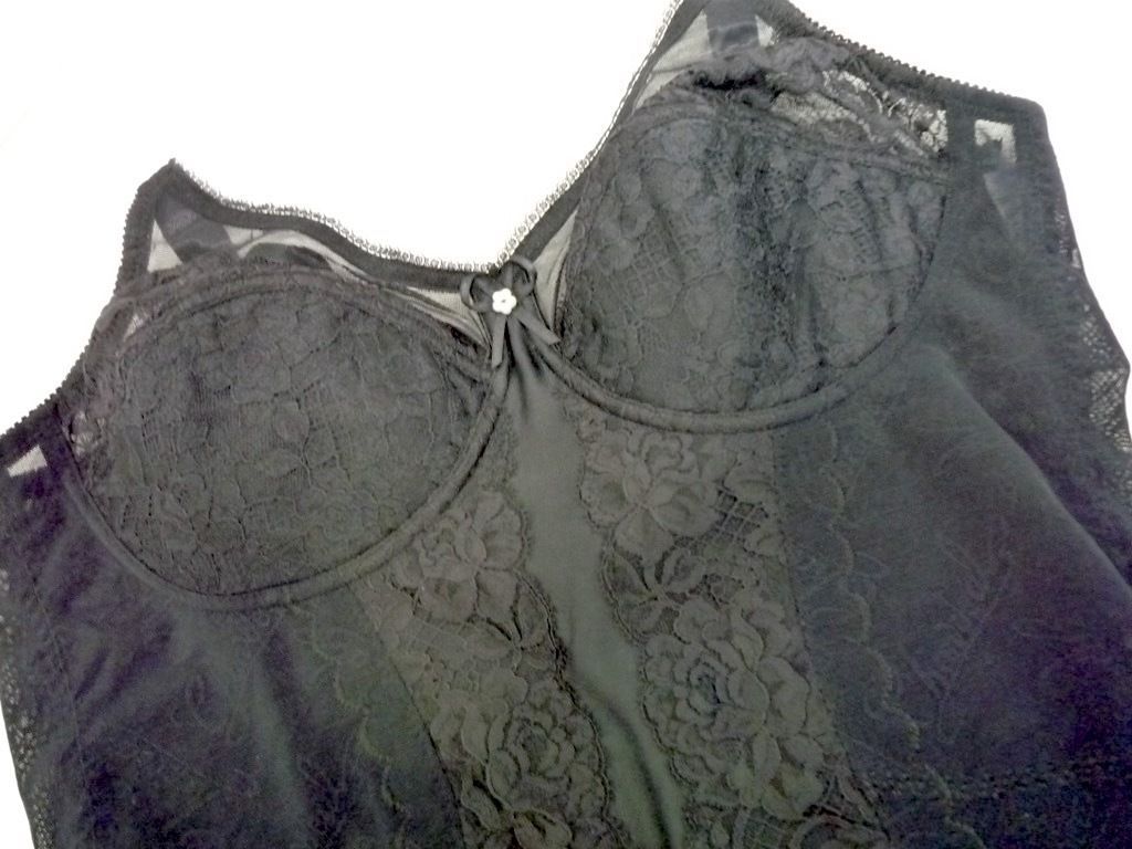 定価47300円 最 補正下着 シャンデール シャルム ロング ボディスーツ B90 ノーブルブラック 強補整力 パワーネット 快適着心地 KU2