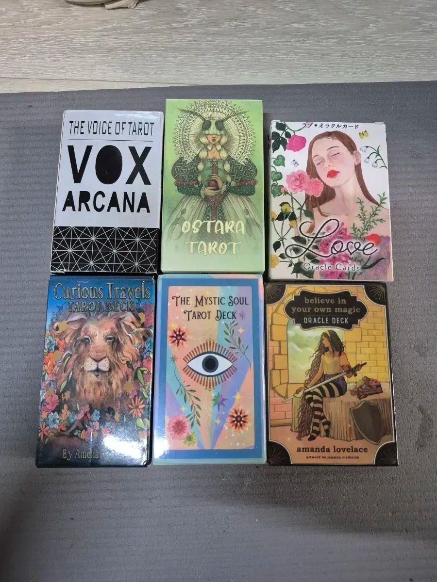 ビニール除去のみ0 タロットカード 6種セット 10 6 普及型デッキ