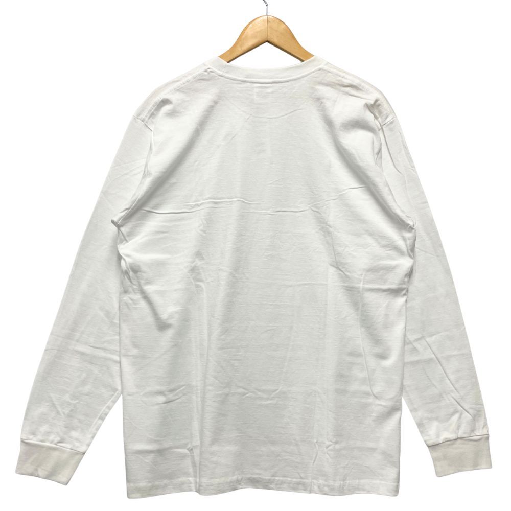 Supreme ホワイト 長袖シャツ M SUPREME シュプリーム Long Sleeve Blank Tee 無地 長袖Tシャツ