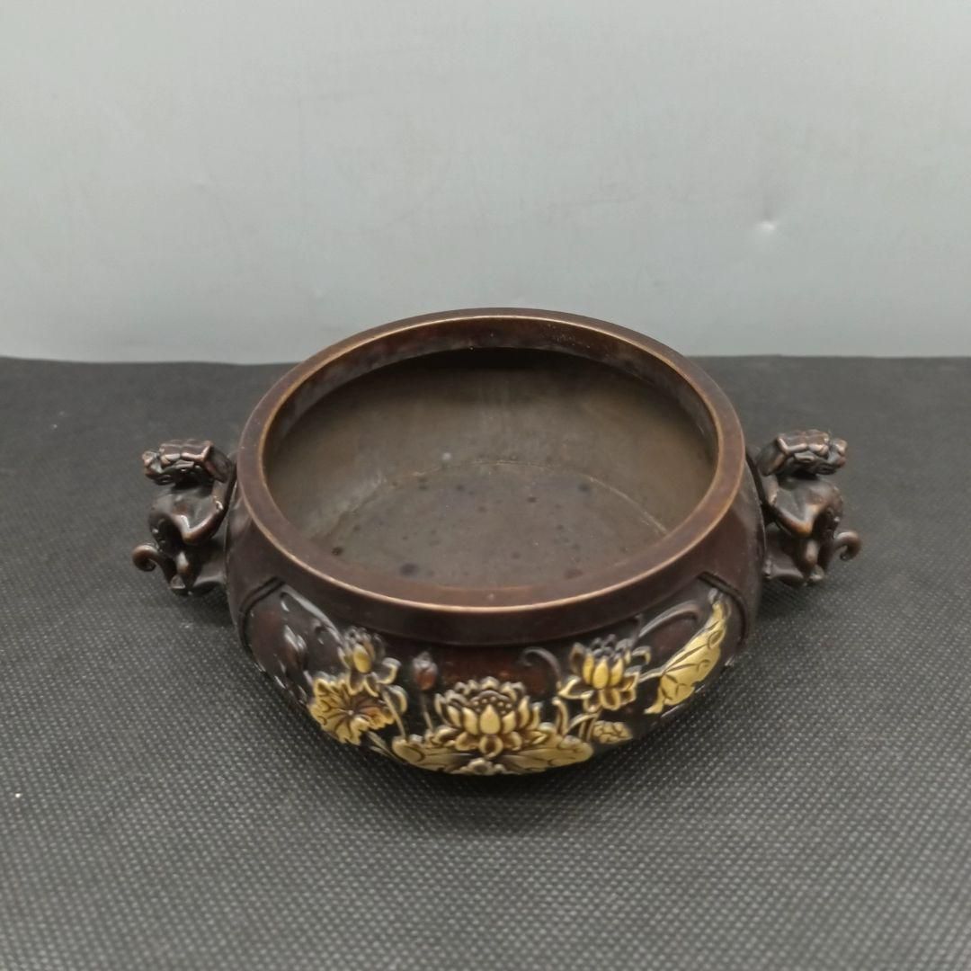 百福円足蓮華底香炉 仏堂 香道具 装飾品 工芸品 美術品 置物 百福円足蓮華底香炉 仏堂 香道具 装飾品 売切れる 工芸品