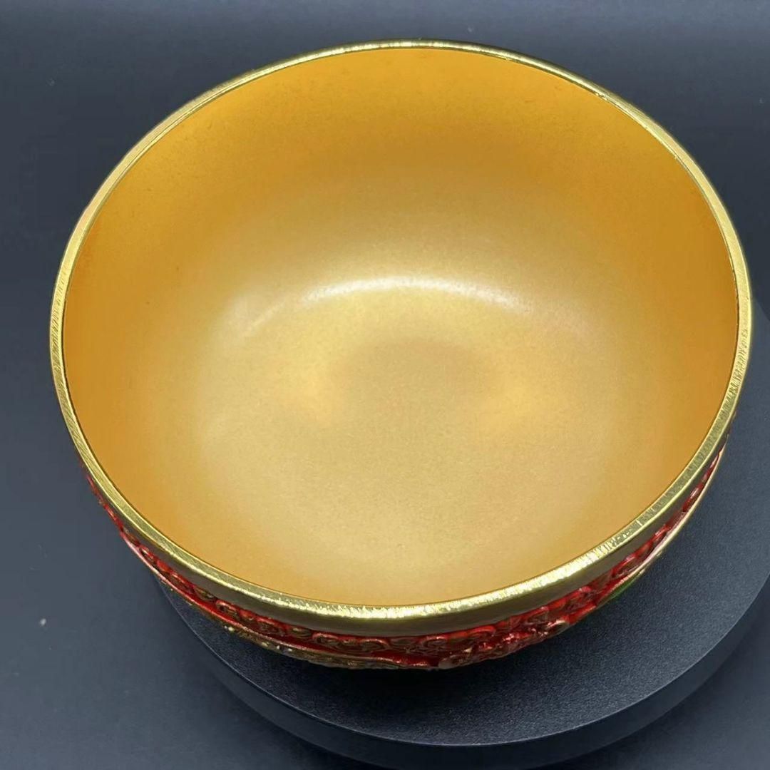 銅製 八宝聚宝盆 装飾品 工芸品 置物 銅器 銭袋 聚宝盆 貯金箱 装飾