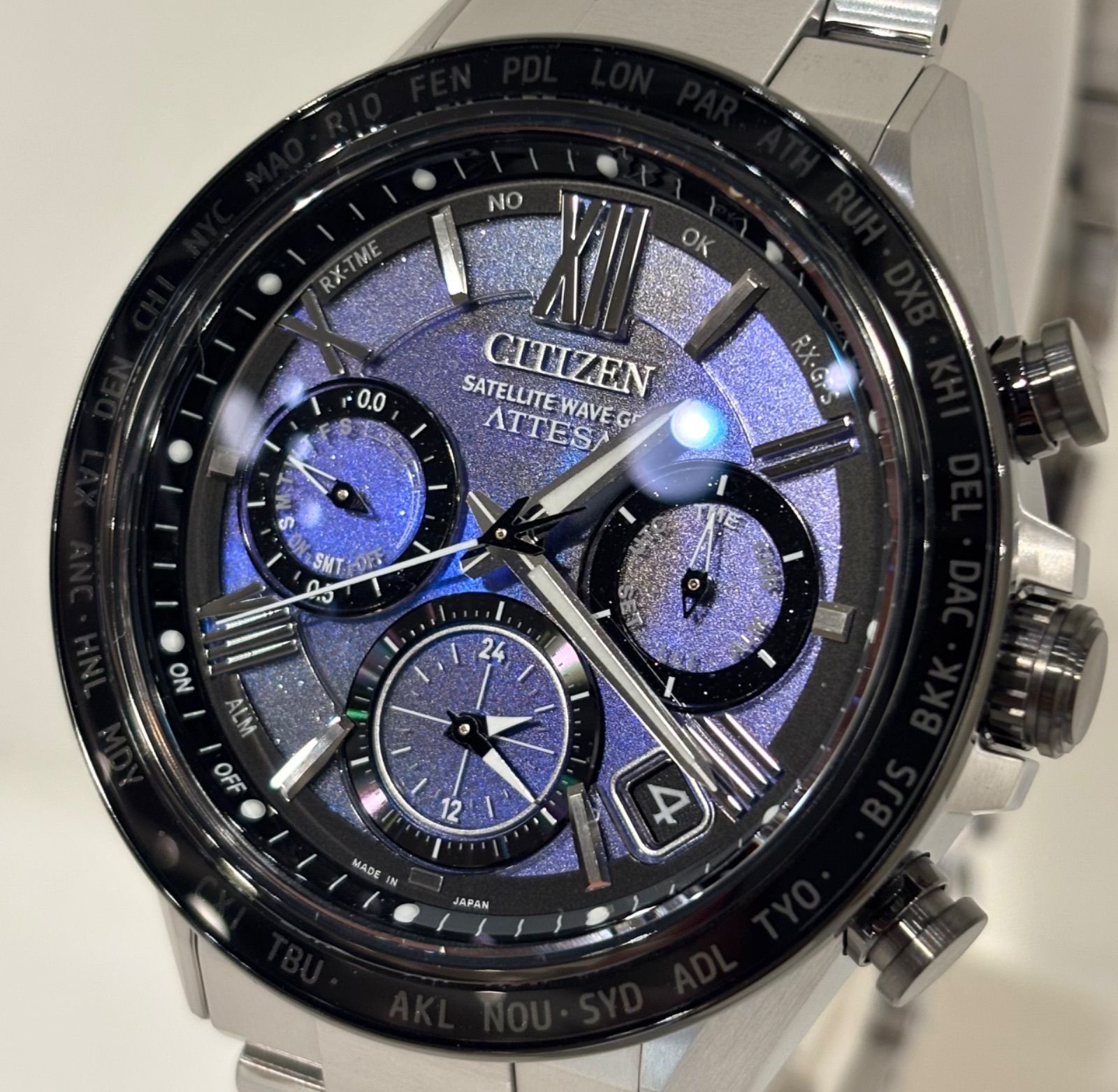新品正規品」CITIZEN UNITE with BLUE ATTESA GPS CC4075-50L 