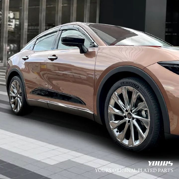 ユアーズ クラウン クロスオーバー サイドガーニッシュ 4PCS メッキ調 BRIGHTFACE_UK