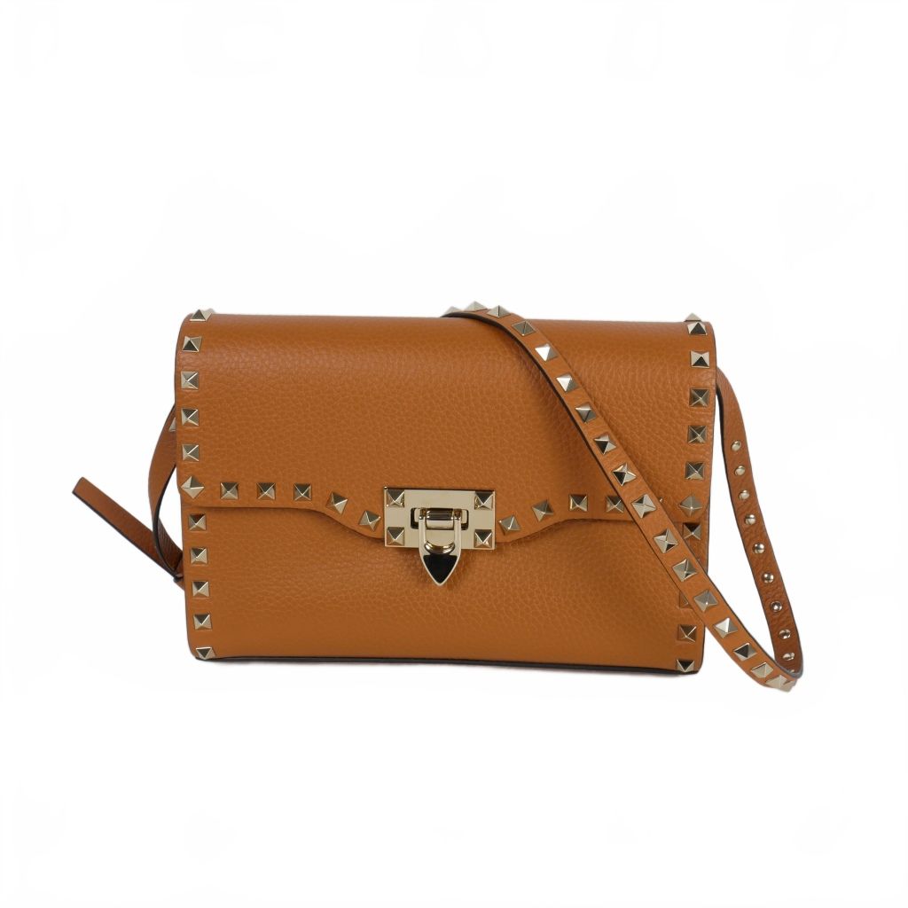 ヴァレンティノ ロックスタッズ ミニ バッグショルダーバッグブラウン