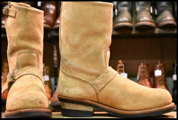 8 D 18年 レッドウィング 9269 スエード エンジニア タン ブルハイド ラフアウト ベージュ 8268 ブーツ redwing FI 524