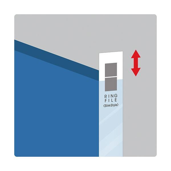 (まとめ) コクヨ リングファイル(スリムスタイル) A4タテ 2穴 220枚収容 背幅33mm 青 フ-URF430B 1冊 【×20セッ まとめ) コクヨ リングファイル(スリムスタイル) A4タテ 2穴 220枚収容