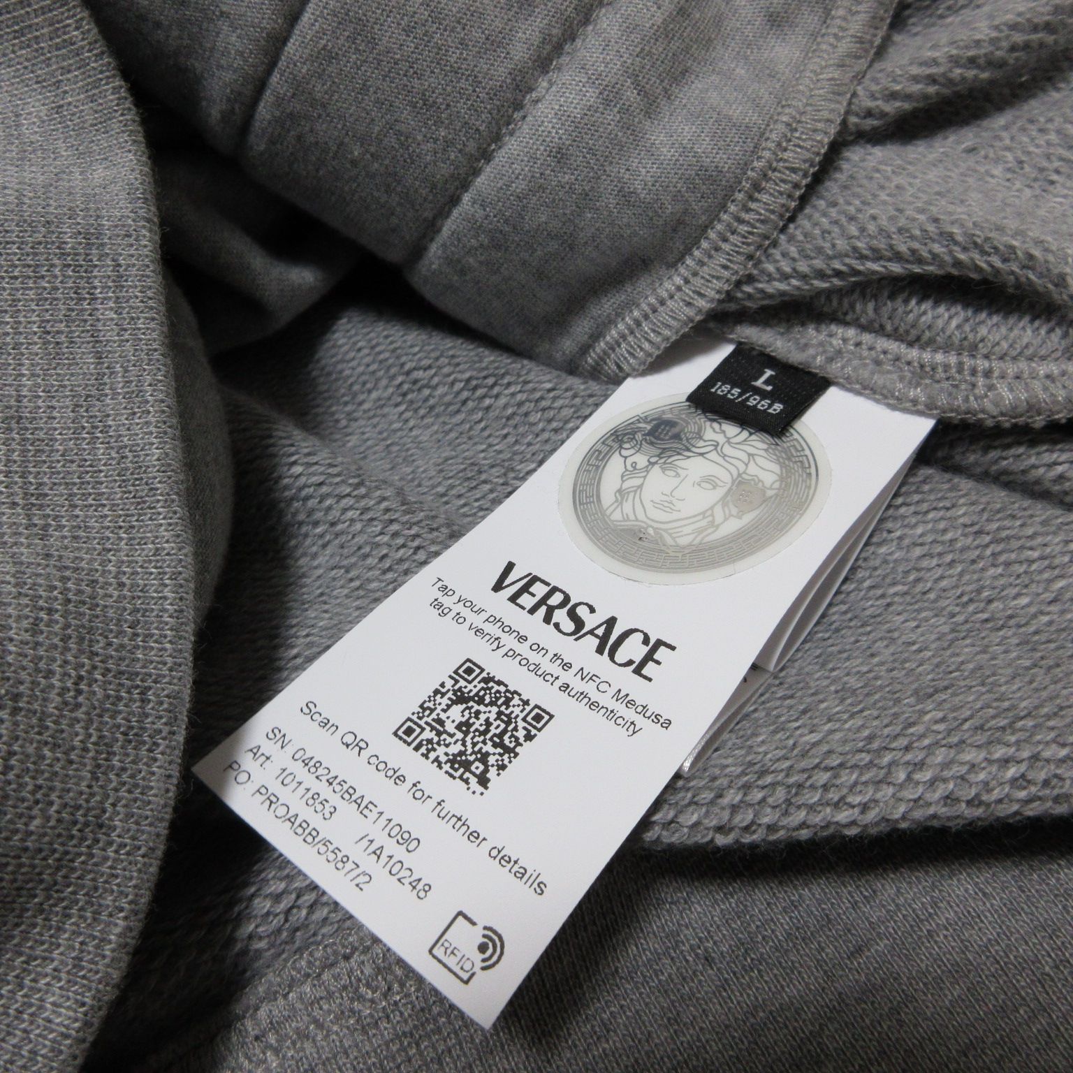 VERSACE おもろい ジャケット ブラック Lサイズ 185/96B 