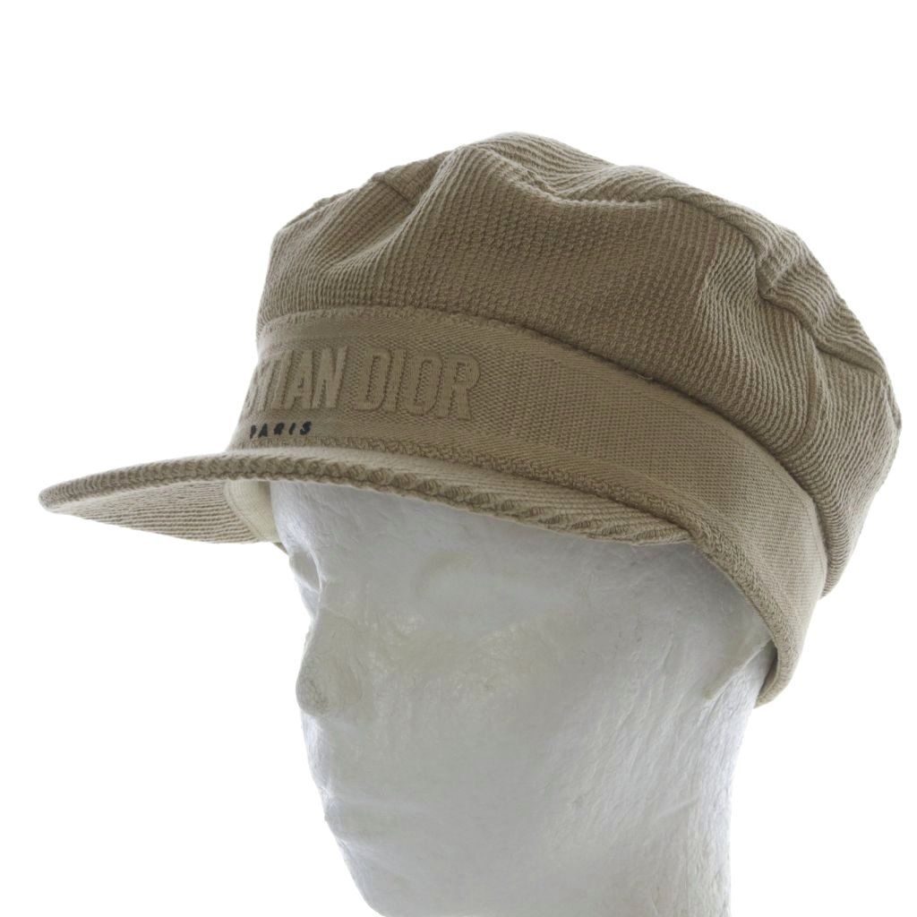 クリスチャンディオール Christian Dior 帽子 キャスケット ロゴ 56 ベージュ 02DCP920A140 YO27 OH