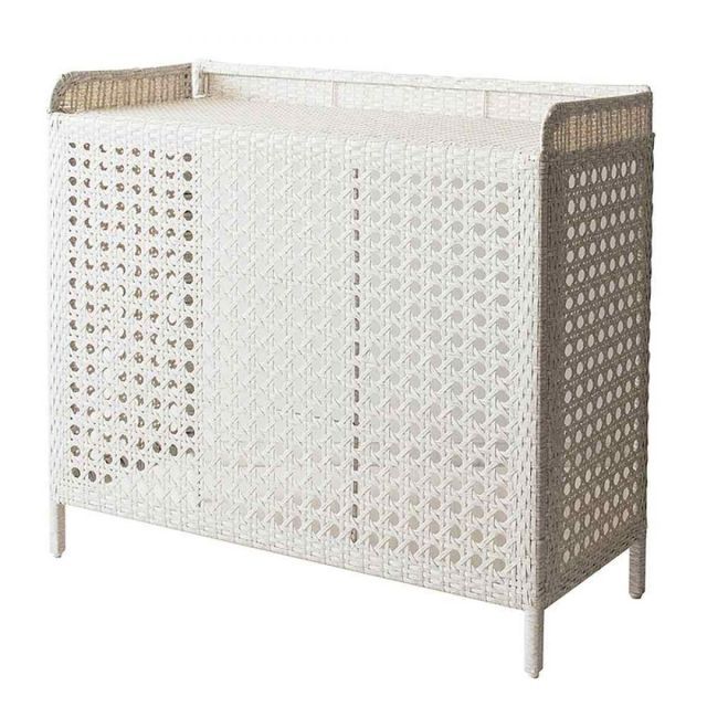 宮武製作所 ラタン室外機カバー ホワイト CV-950 新生活 インテリア 家具 おしゃれ デザイン