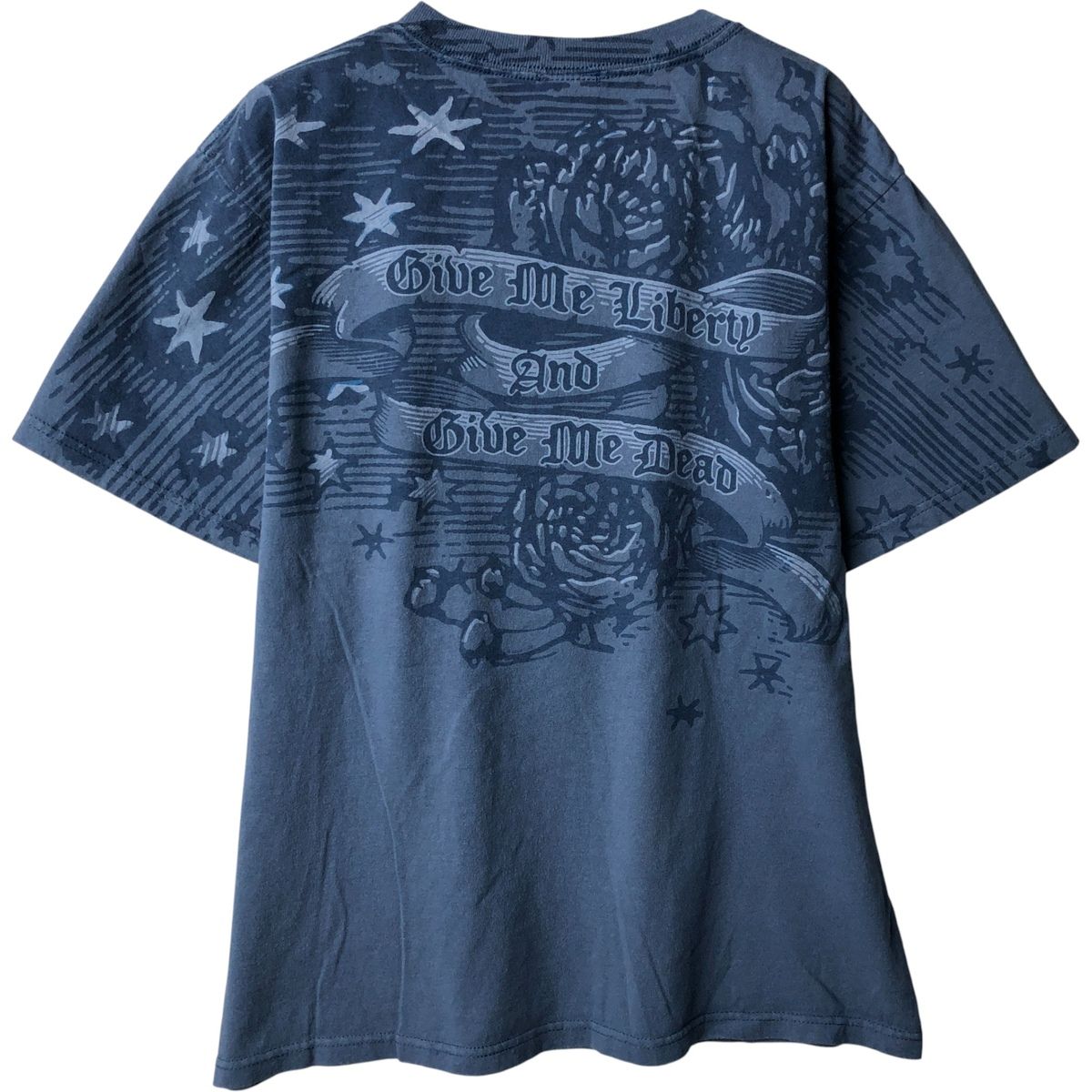 古着 GRATEFUL DEAD グレイトフルデッド ドクロ柄 スカル柄 オールオーバープリント バンドTシャツ バンT メンズM相当 eaa591566