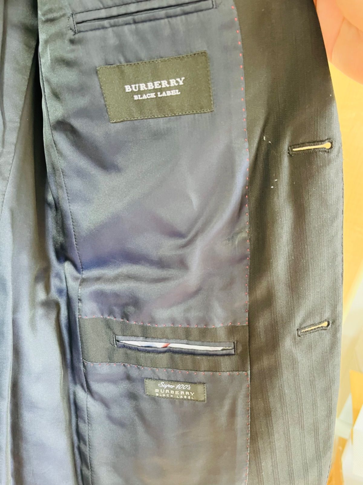 BURBERRY スーツ上下セット 黒 - メルカリ