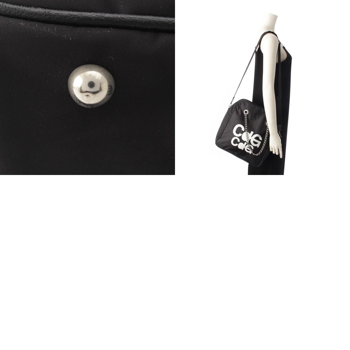 コムデギャルソン CDG ロゴ 2WAY チェーン ショルダーバッグ ブラック 