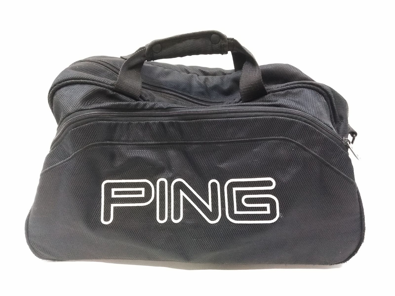 PING ピン キャスター付き バッグ キャリーバッグ ブラック 全長約105cm(ハンドル部含む) ♪