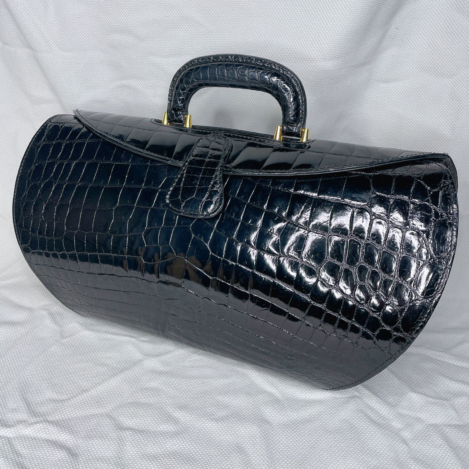 イタリア製 JARDIN DES SACS ジャルダンデサック 最高級革 クロコ 