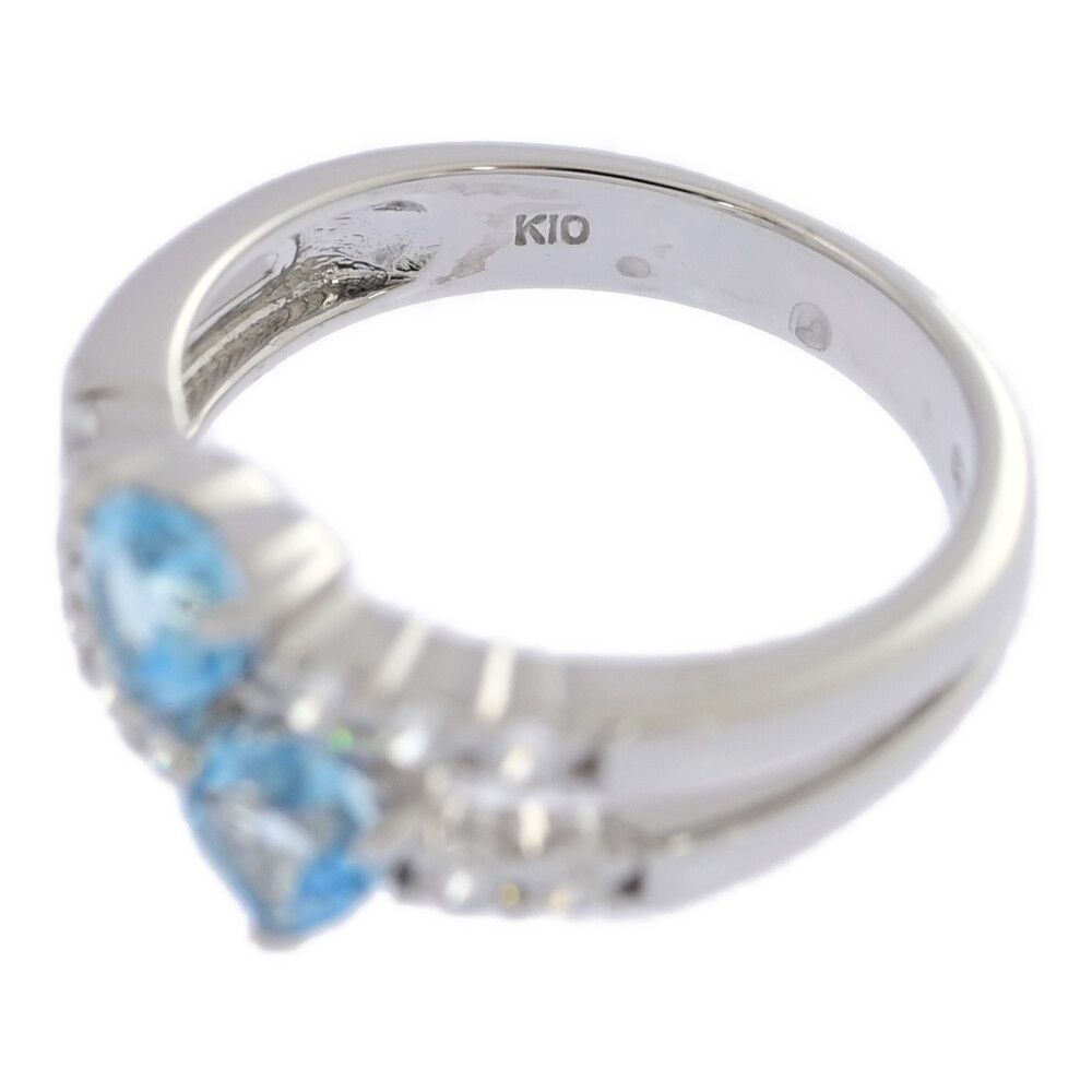 TSUTSUMI ジュエリーツツミ ピンキー ハートモチーフ・ブルートパーズ