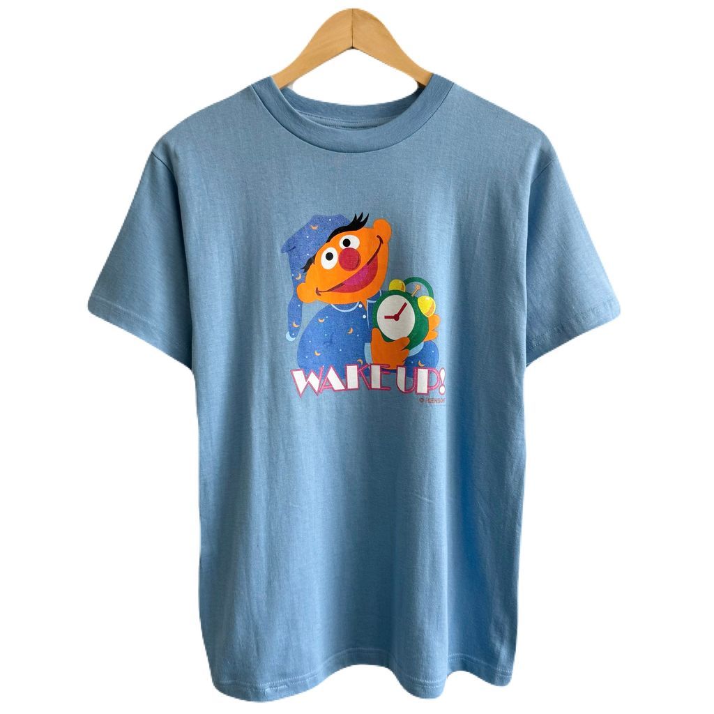 タグ付き未使用品ヴィンテージ90S USA製セサミストリート　アーニーTシャツ 古着 90年代 アンビル Anvil SESAME STREET セサミストリート