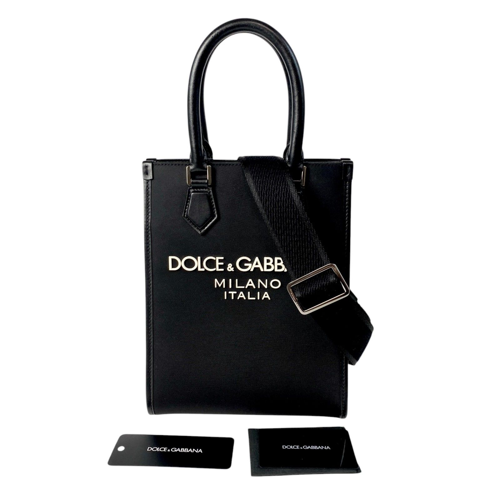 未使用 ドルガバ DOLCE&GABBANA メンズ ショルダー付 トートバッグ 