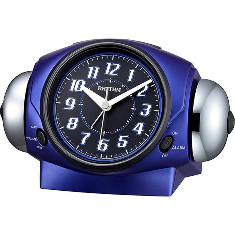 リズム(RHYTHM) 目覚まし時計 連続秒針 大音量 ベル音 販売 アラーム