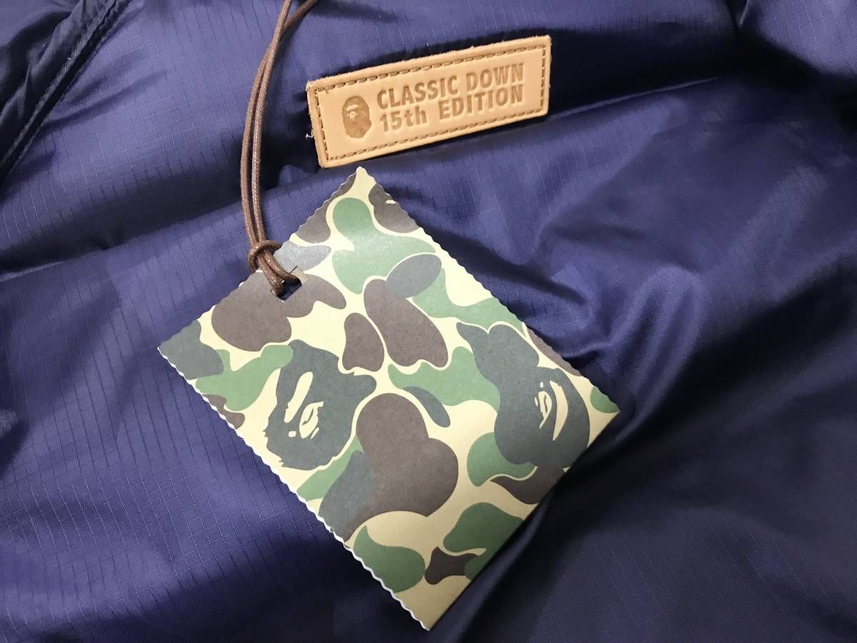 15周年限定 BAPE.COM LIMITED LEATHER CLASSIC DOWN JACKET 15TH 15周年限定 BAPE.COM LIMITED LEATHER CLASSIC DOWN JACKET 15TH