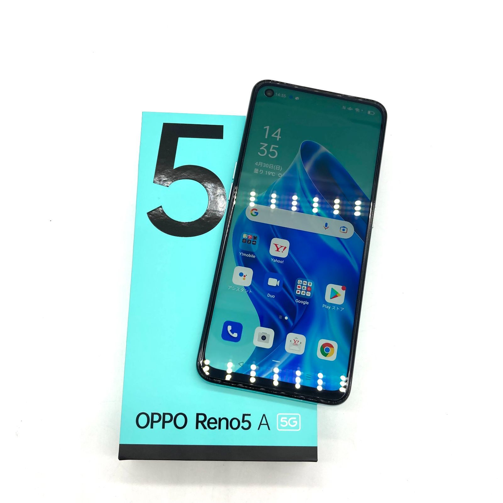 め*.様 【ジャンク品】OPPO (A103OP) アイスブルー OPPO Reno5 A 6GB/128GB アイスブルー A103OP Y!mobile版SIM