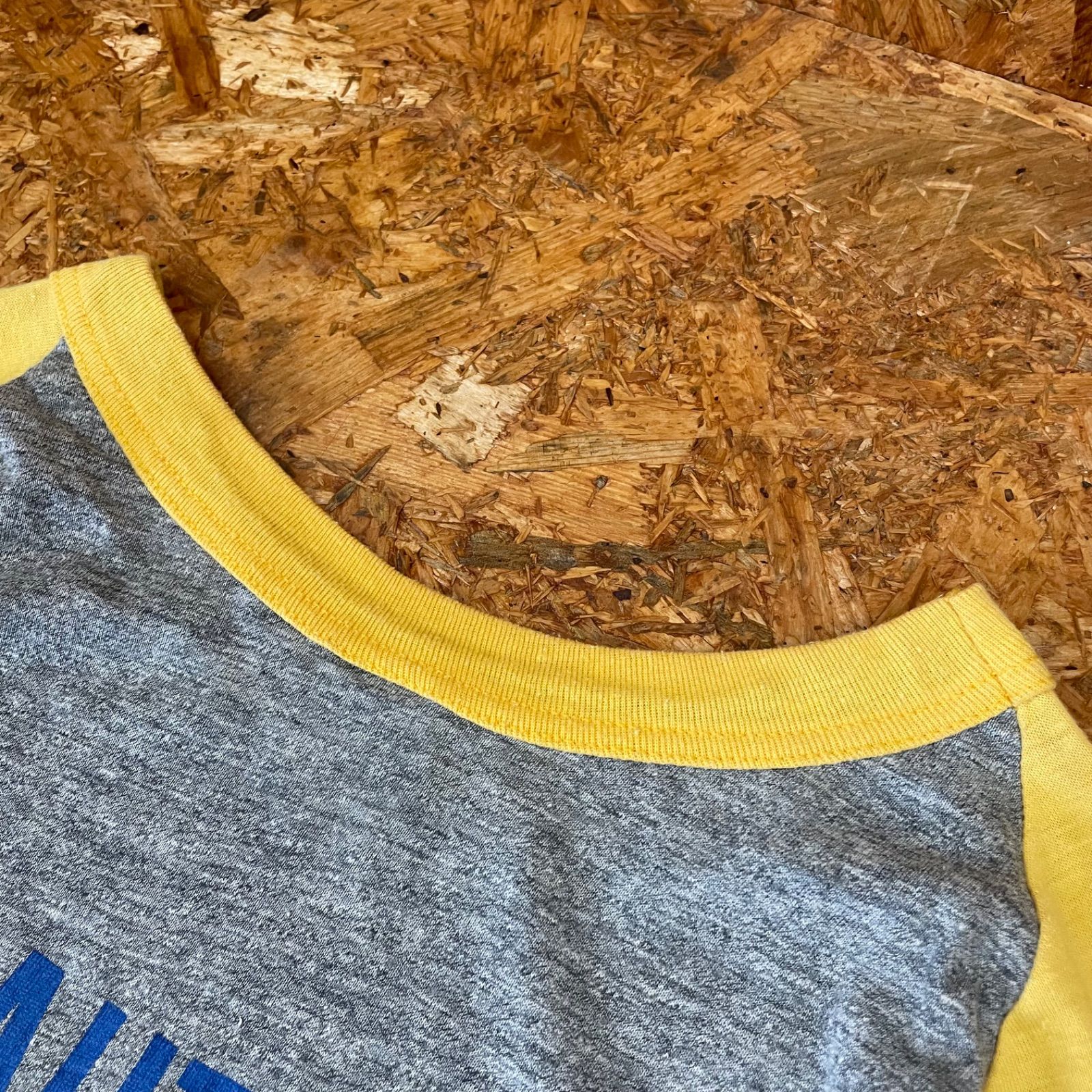 80s USA製ヴィンテージ Bantam ラグランプリントTシャツ M 7分丈