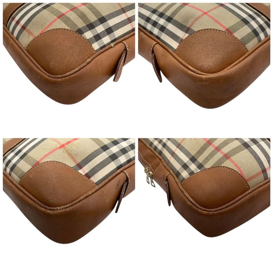 良品 バーバリー ノバチェック ホースロゴ バッグ A4 ビジネス バーバリー BURBERRY ビジネスバッグ ノバチェック ホースロゴ