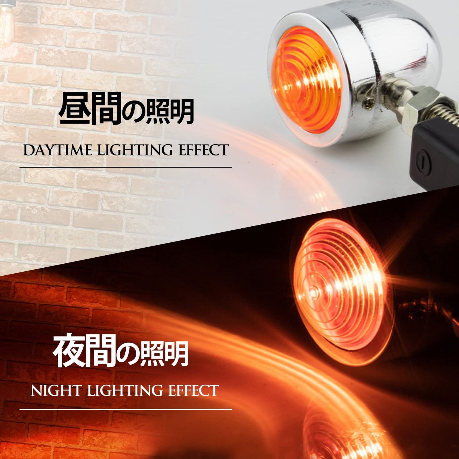 スチール製 ミニブレットウインカー アメリカン 1台分4つセット　ブラック スチール製 ミニブレットウインカー（アメリカン・バイク）1台分4つ