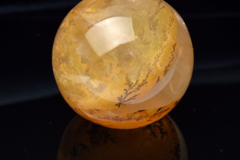 ストア 【1点物】天然の水彩画 デンドリティッククォーツ 22mm 丸玉