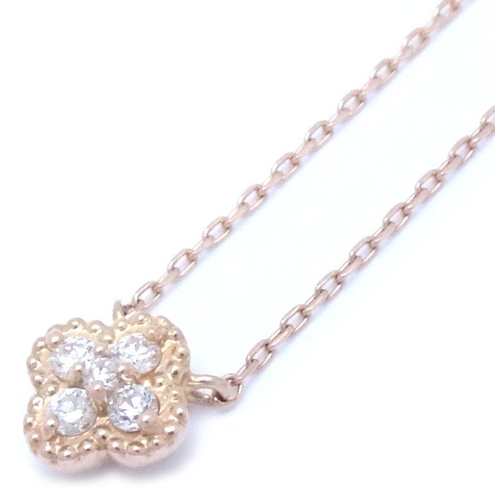 ヴァンドーム青山 K18 ダイヤ 0.06ct/0.092ct ネックレス VENDOME Aoyama ヴァンドーム青山 ダイヤモンド ネックレス