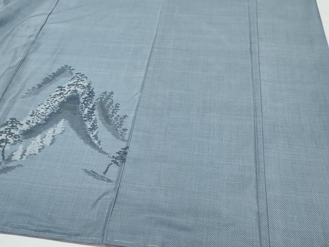 平和屋着物○本場大島紬 訪問着 9マルキ 風景草木文 総絣 正絹 逸品  