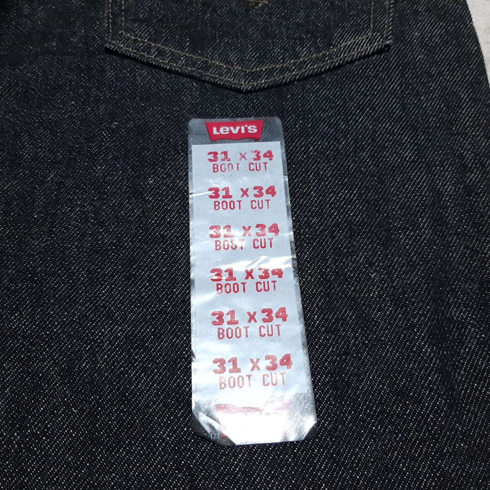 W31】先染めブラック Levi's 517 デッドストック 97年 USA製 黒 90s